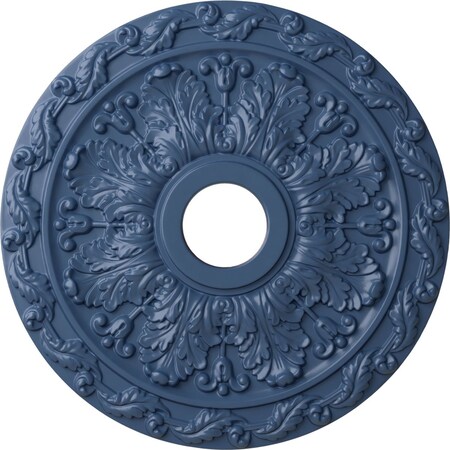 Ekena Millwork Spring Leaf Ceiling Medallion (Canopies up to 5 5/8"), 19 7/8"OD x 3 5/8"ID x 1 1/4"P, Americana CM19SPAMF
